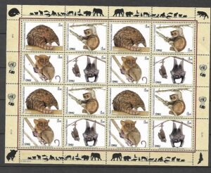 ZWIERZĘTA ONZ SZWAJCARIA MI.ARK.834-837**