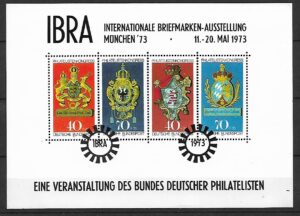 MIĘDZYNARODOWA WYSTAWA FILATELISTYCZNA IBRA W 1973 R W MONACHIUM