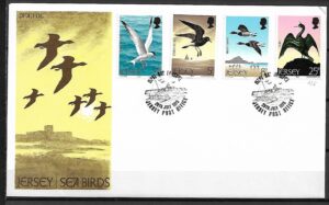 FDC PTAKI MORSKI JERSEY MI.123-126