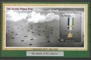 BITWA O ATLANTYK ST.VINCENT GRENADA MI.BL.594**
