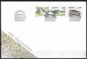 FDC RELIKTY OCEANU ARKTYCZNEGO ALAND MI.124-126