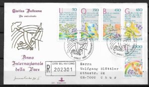 FDC ŚWIATOWY DZIEŃ PRZYJAŹNI WATYKAN MI.889-893