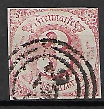 KSIĘSTWO NIEMIECKIE THURN UND TAXIS MI.32 KASOWANY