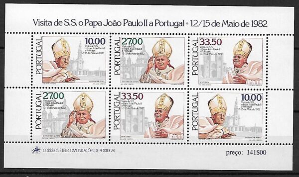 JAN PAWEŁ II PORTUGALIA MI.BL.36**