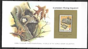 WIEWIÓRKA LATAJĄCA FINLANDIA KOLEKCJA ZWIERZĄT ŚWIATA NA KARCIE