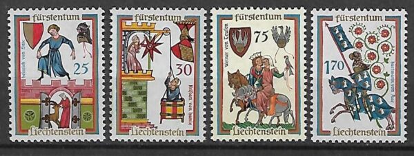 MALARSTWO LIECHTENSTEIN MI.433-436**