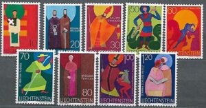 MALARSTWO LIECHTENSTEIN MI.486-494**