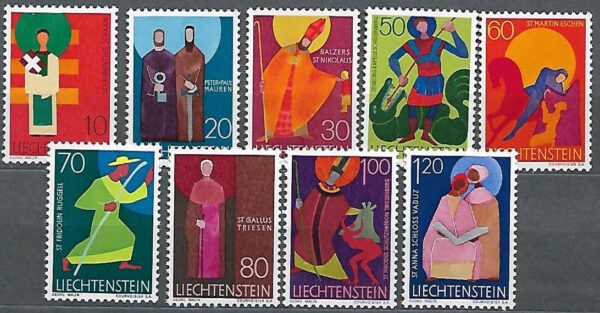 MALARSTWO LIECHTENSTEIN MI.486-494**