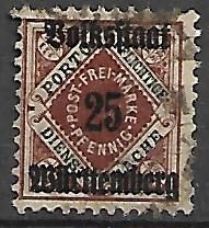 KSIĘSTWO NIEMIECKIE WITEMBERGIA MI.141 KASOWANY