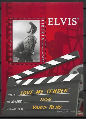 ELVIS PRESLEY LIBERIA MI.BL.570**