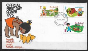 FDC DZIEŃ DZIECKA NOWA ZELANDIA MI.661-663