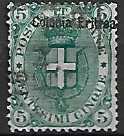 KOLONIE WŁOSKIE  ERITREA MI.3 KASOWANY