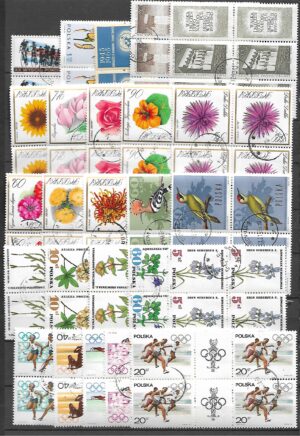 ZESTAW ZNACZKÓW POLSKA CZWOROBLOKI KASOWANE NR 3