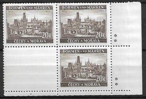 CZECHY I MORAWY MI.61** Z PUSTOPOLEM NA DOLE  Z LEWEJ STRONY