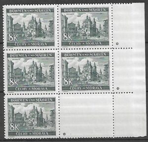 CZECHY I MORAWY MI.59** Z PUSTOPOLEM NA DOLE Z PRAWEJ STRONY KOMBINACJA