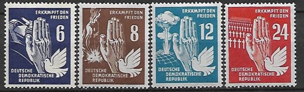 WALKA O POKÓJ DDR MI.276-279**