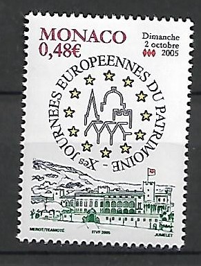 EUROPEJSKI DZIEŃ DZIEDZICTWA MONAKO MI.2760**