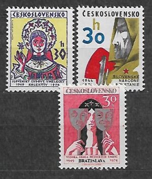 SZTUKA CZECHOSŁOWACJA MI.2211-2213**