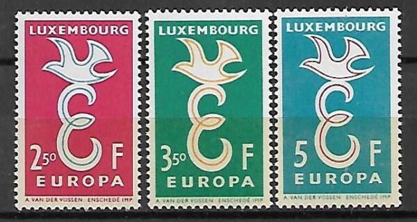 EUROPA LUXEMBURG MI.590-592**
