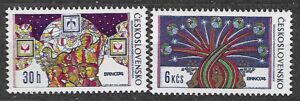 WYSTAWA FILATELISTYCZNA CZECHOSŁOWACJA MI.2209-2210**