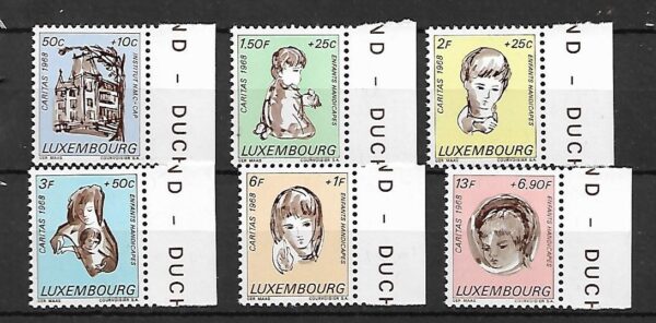 DZIEŃ DZIECKA LUXEMBURG MI.779-784**