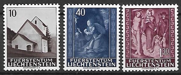 MALARSTWO LIECHTENSTEIN MI.445-447**