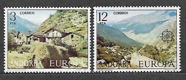 EUROPA CEPT ANDORRA HISZPAŃSKA MI.107-108**