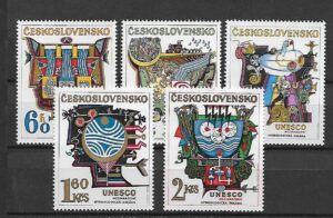UNESCO CZECHOSŁOWACJA MI.2195-2199**