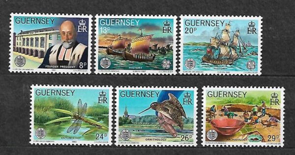 MARYNISTYKA GUERNSEY MI.245-250**