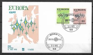 EUROPA CEPT RFN MI.716-717 FDC