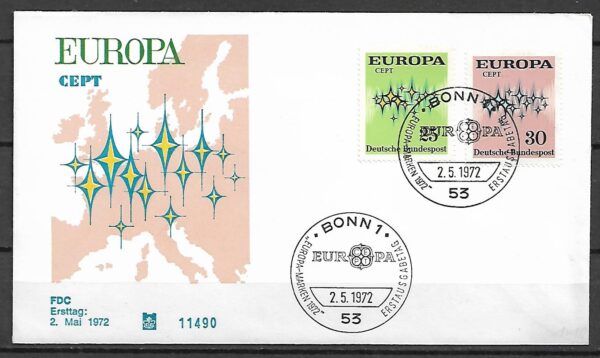 EUROPA CEPT RFN MI.716-717 FDC