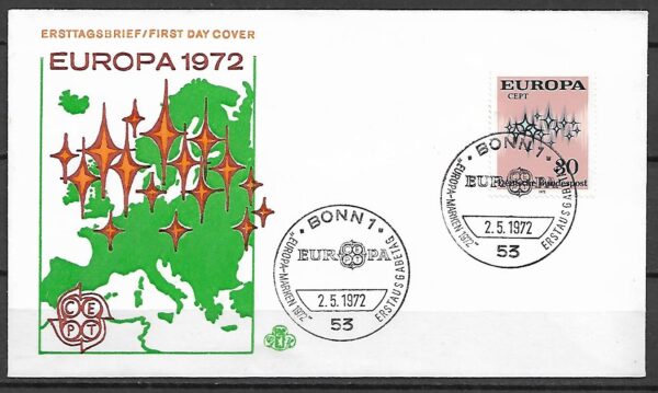 EUROPA CEPT RFN MI.717 FDC