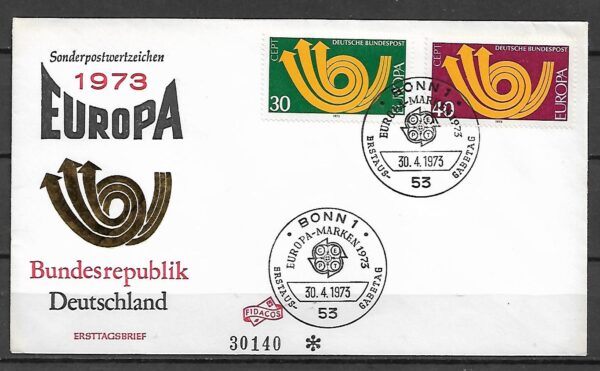 EUROPA CEPT RFN MI.768-769 FDC 2