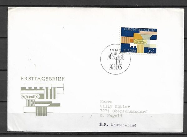 EUROPA CEPT LIECHTENSTEIN MI.431 FDC 2