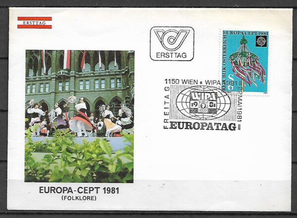 EUROPA CEPT AUSTRIA MI.1671 FDC