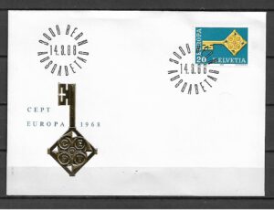 EUROPA CEPT SZWAJCARIA MI.871 FDC