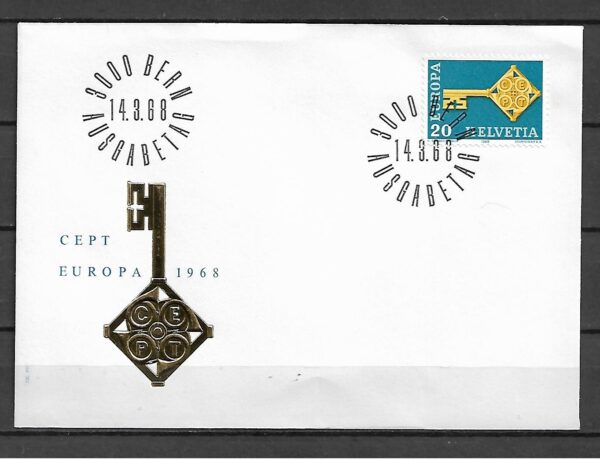 EUROPA CEPT SZWAJCARIA MI.871 FDC