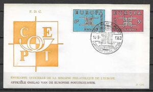 EUROPA CEPT BELGIA MI.1320-1321 FDC 2