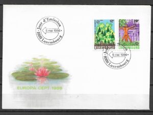 EUROPA CEPT LUXEMBURG MI.1151-1152 FDC