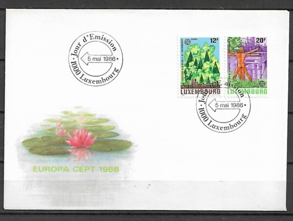 EUROPA CEPT LUXEMBURG MI.1151-1152 FDC