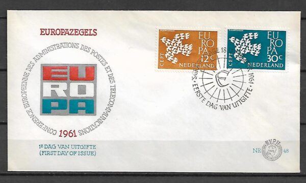 FDC EUROPA CEPT HOLANDIA MI.765-766