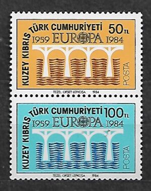 EUROPA CEPT CYPR TURECKI MI.142-143**PARKA PIONOWA
