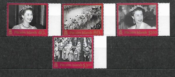 KRÓLOWA ELŻBIETA PITCAIRN MI.633-636**