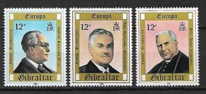 EUROPA GIBRALTAR MI.405-407**