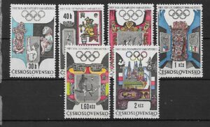 OLIMPIADA CZECHOSŁOWACJA MI.1781-1786**