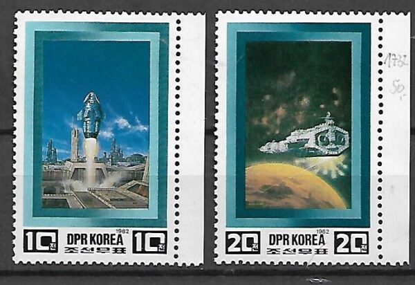 LOT W KOSMOS KOREA MI.2255-2256**