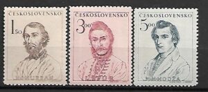 SŁAWNI LUDZIE CZECHOSŁOWACJA MI.546-548**