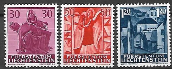 BOŻE NARODZENIE LIECHTENSTEIN MI.424-426**