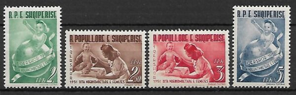 DZIEŃ DZIECKA ALBANIA MI.510-513**