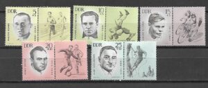 SPORTOWCY DDR MI.958-962**